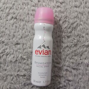 Evian Facial Spray 1.7 oz Brumisateur Natural Mineral Water 2021 Beauty Travel